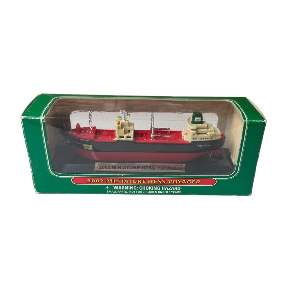 Vintage HESS 2002 Miniature Hess Voyager Tanker‎ Ship Collectible in Box 5"